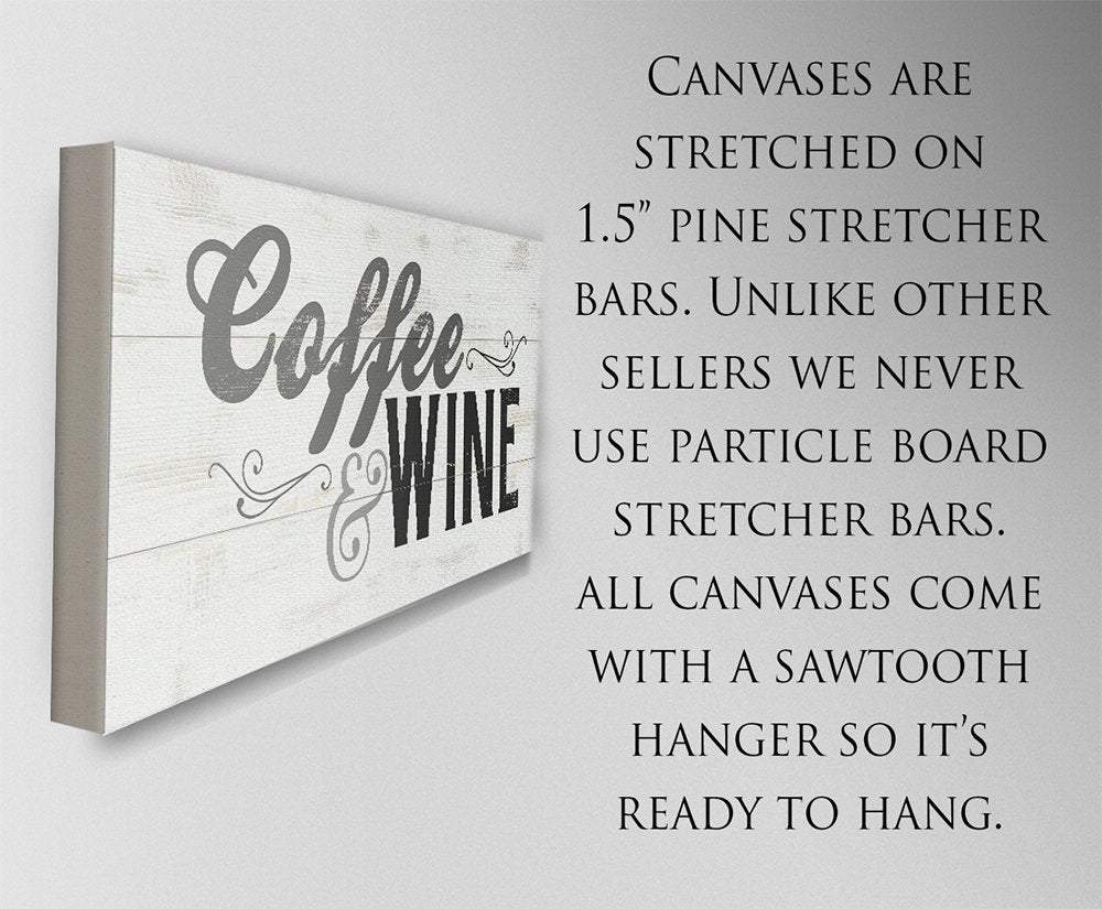 Coffee &amp; Wine - Canvas