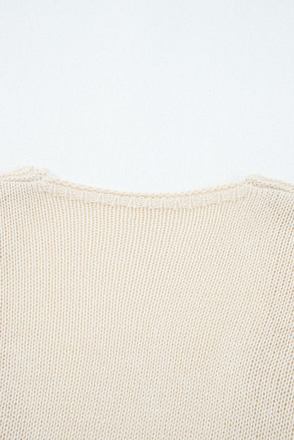 Smoke Gray Solid Color Hollowed Knit Open Front Cardigan Sweater