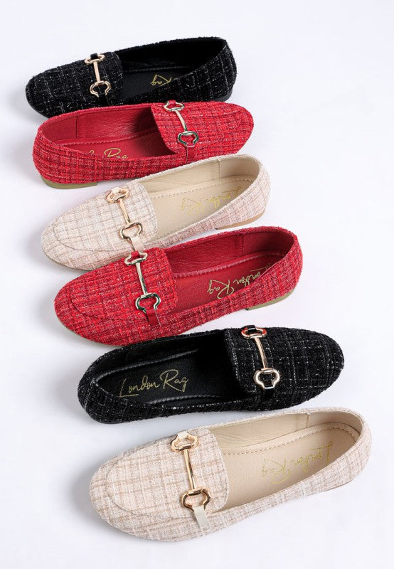 Drairi Horsebit Detail Tweed Loafers