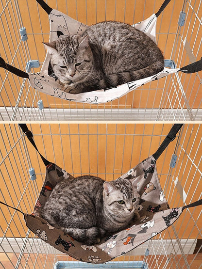 Comfortable Hanging Pet Hammock with Adjustable Straps - Loving It Shop
