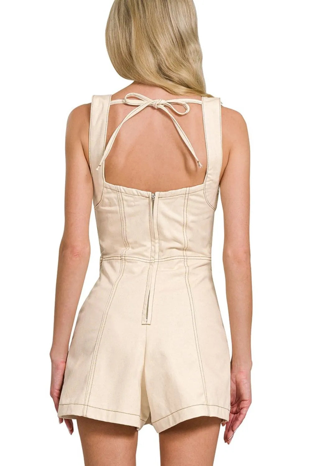 Tie Back Romper