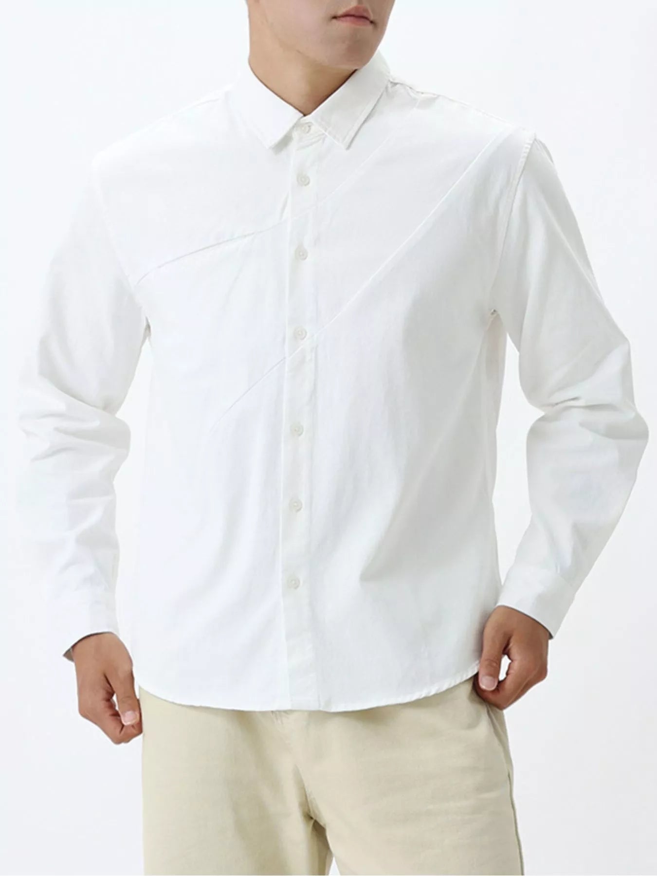 Men's Plus Size Button Up Long Sleeve Shirt - Loving It Shop