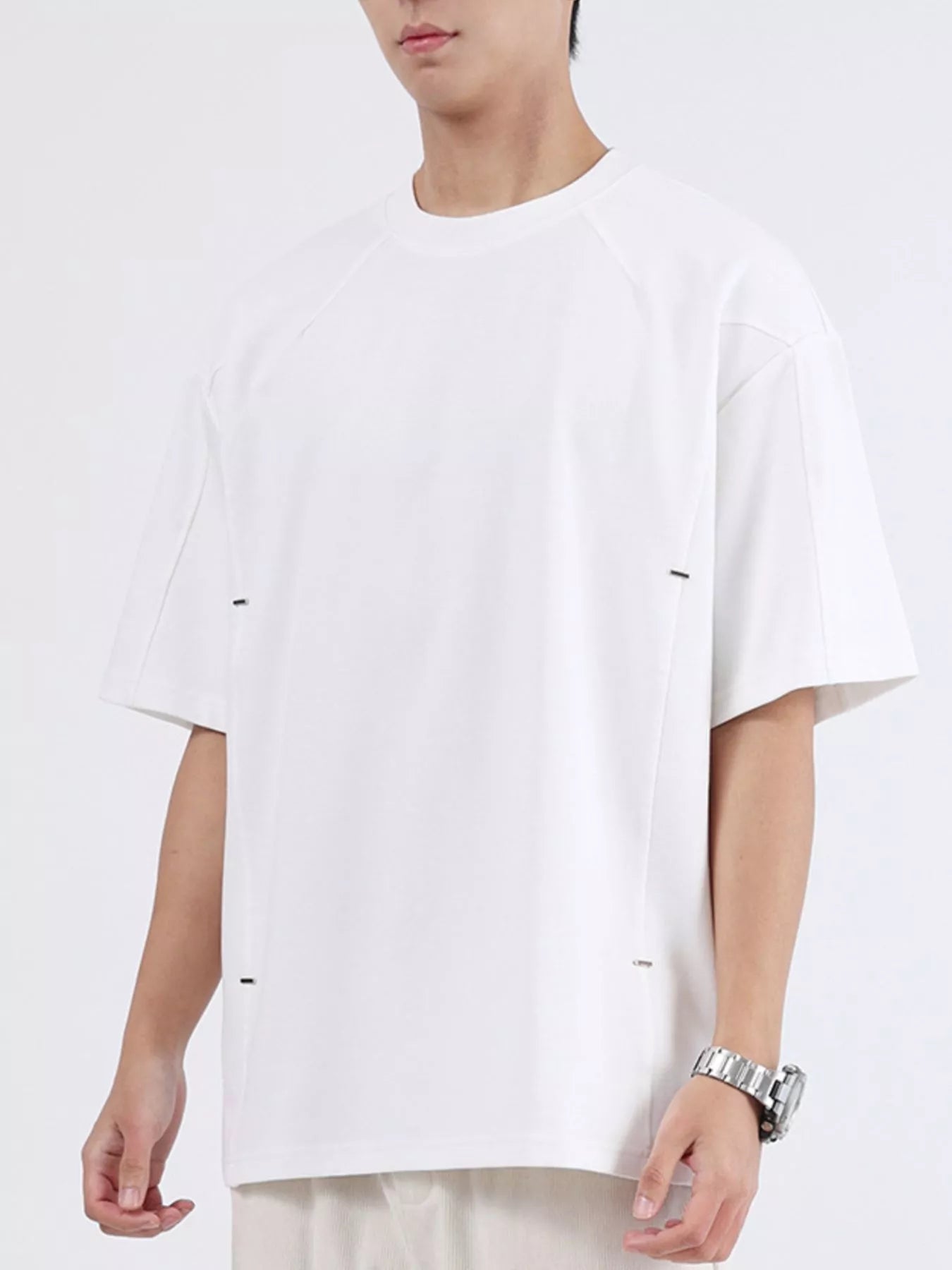 Men's Plus Size Half Sleeve Oversized T-Shirt - Loving It Shop
