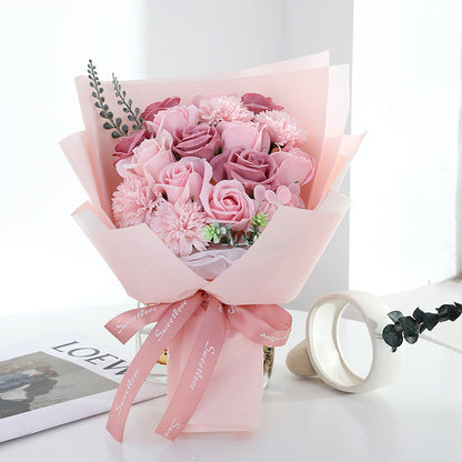 Eternal Rose Soap Flower Gift for Mother&