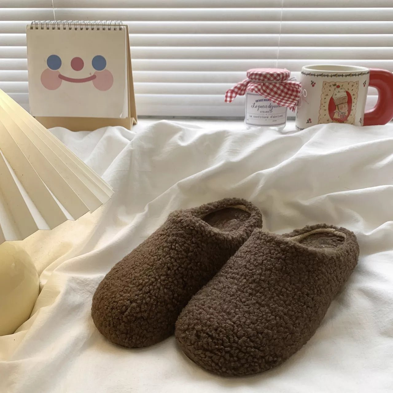 Round Toe Fuzzy Indoor Slippers - Loving It Shop