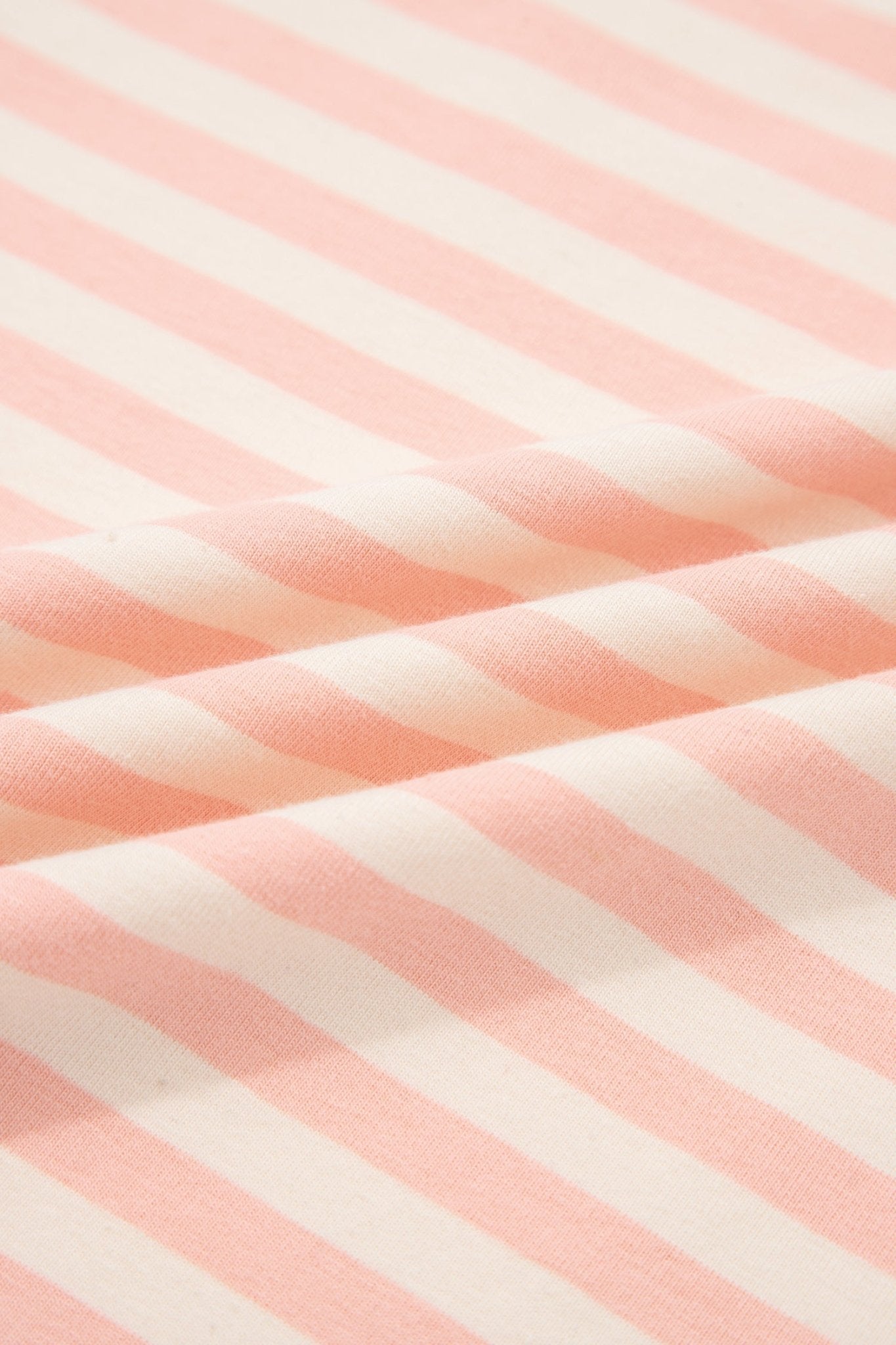 Pink Stripe Contrast Neck Loose Tee and Drawstring Shorts Set - Loving It Shop