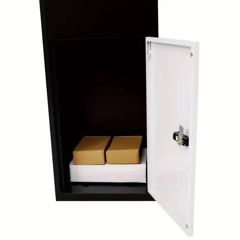 Galvanized Steel Parcel Mailbox w/Code Lock &amp; Mounting Hardware