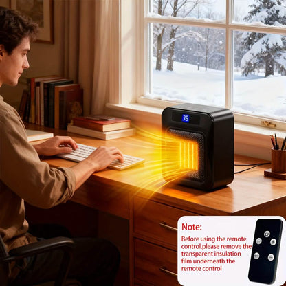 Space Heater for Indoor Use – 1500W Ceramic with Remote &amp; Timer