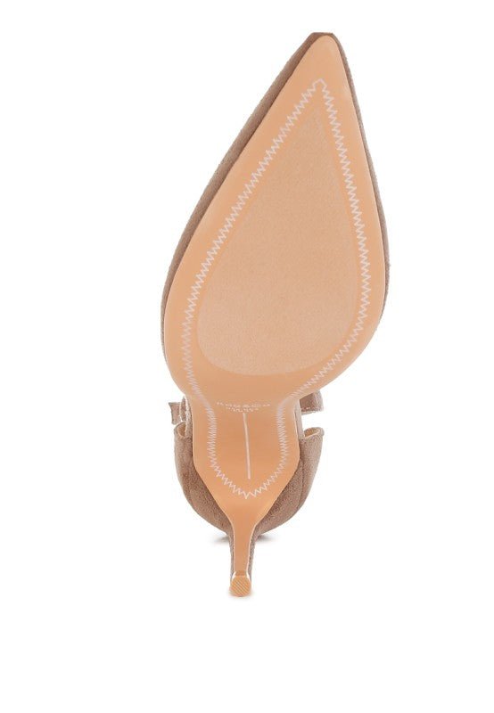 Dolona Microfiber Stiletto Heel Sandals - Loving It Shop