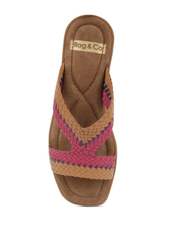 Eirata Braided Real Leather Slip-On Flats