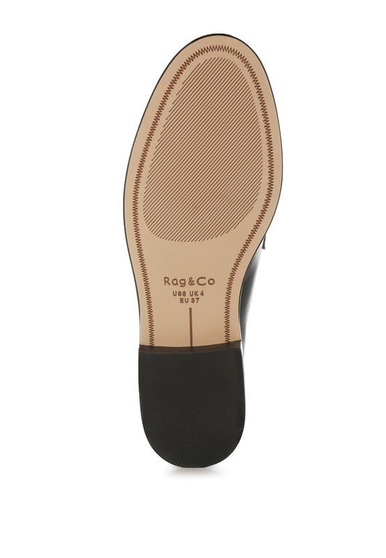 Clotilda Perforated Low Heel Loafers - Loving It Shop