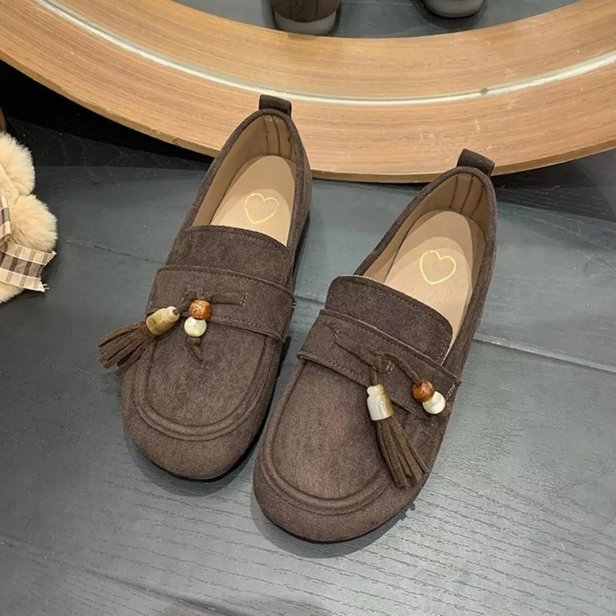 Tassel Round Toe Slip - Ons - Loving It Shop