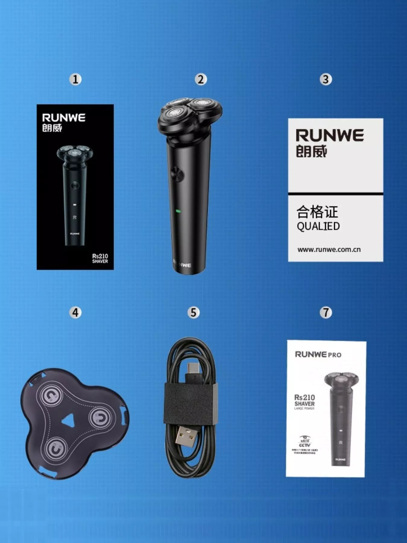 3 - Head Rotary Electric Shaver - Loving It Shop