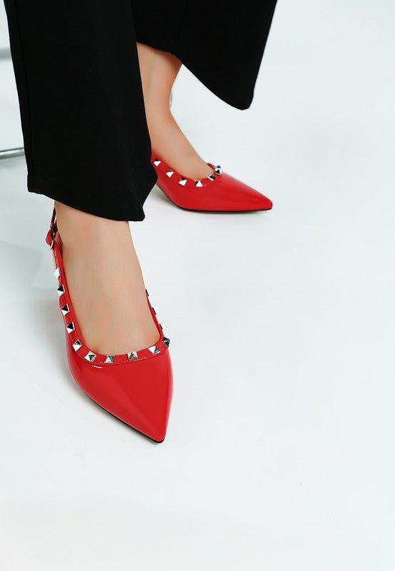 Hiral Stud Embellished Slingback Sandals - Loving It Shop