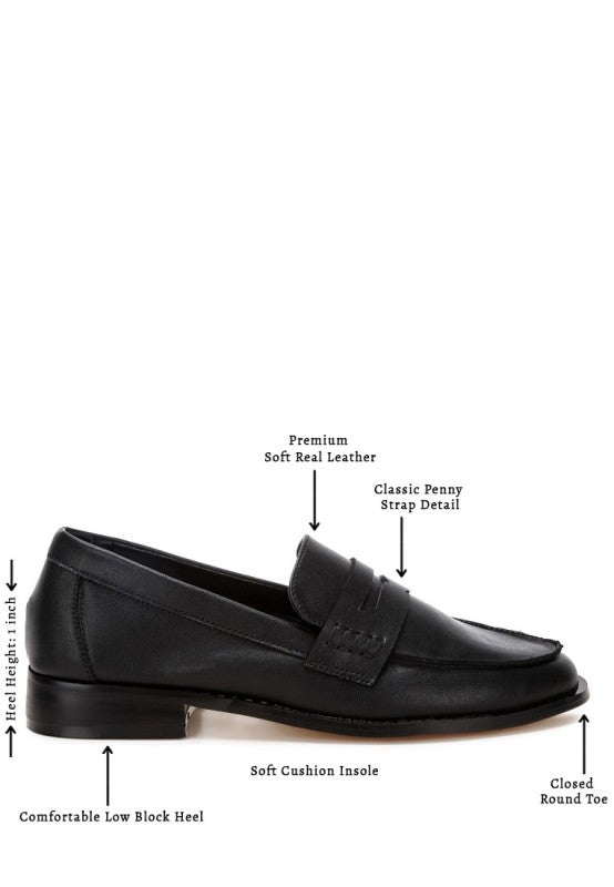 Reiga Low Block Heel Loafers