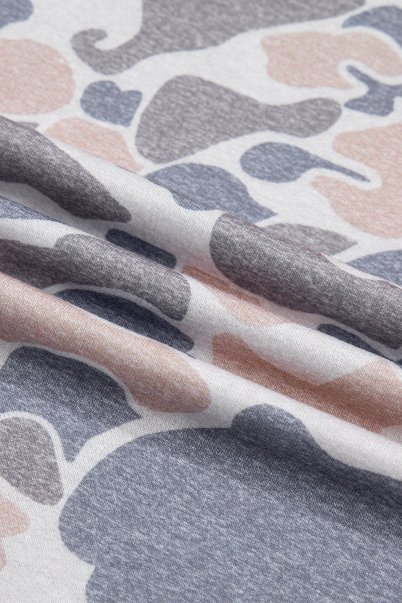 Multicolour Camouflage Print Denim Color Block Sleeve Casual Tee - Loving It Shop