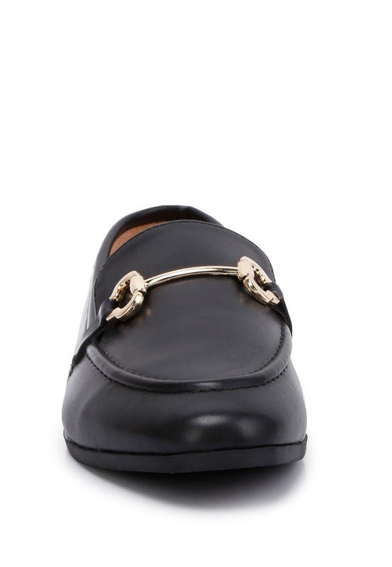 Talula Horsebit Embellished Faux Leather Loafers - Loving It Shop