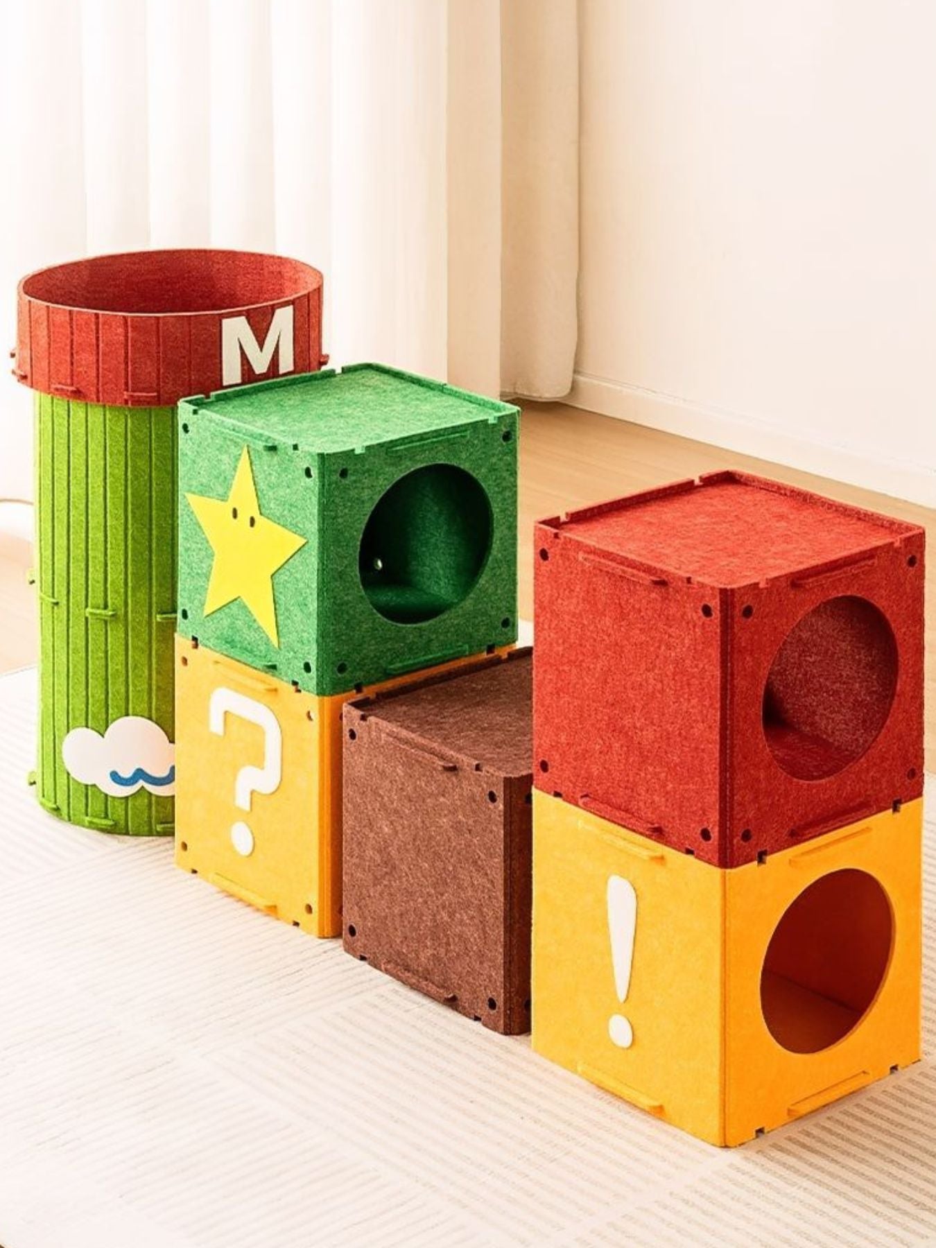 Interactive Cube Cat House & Tunnel System - Loving It Shop