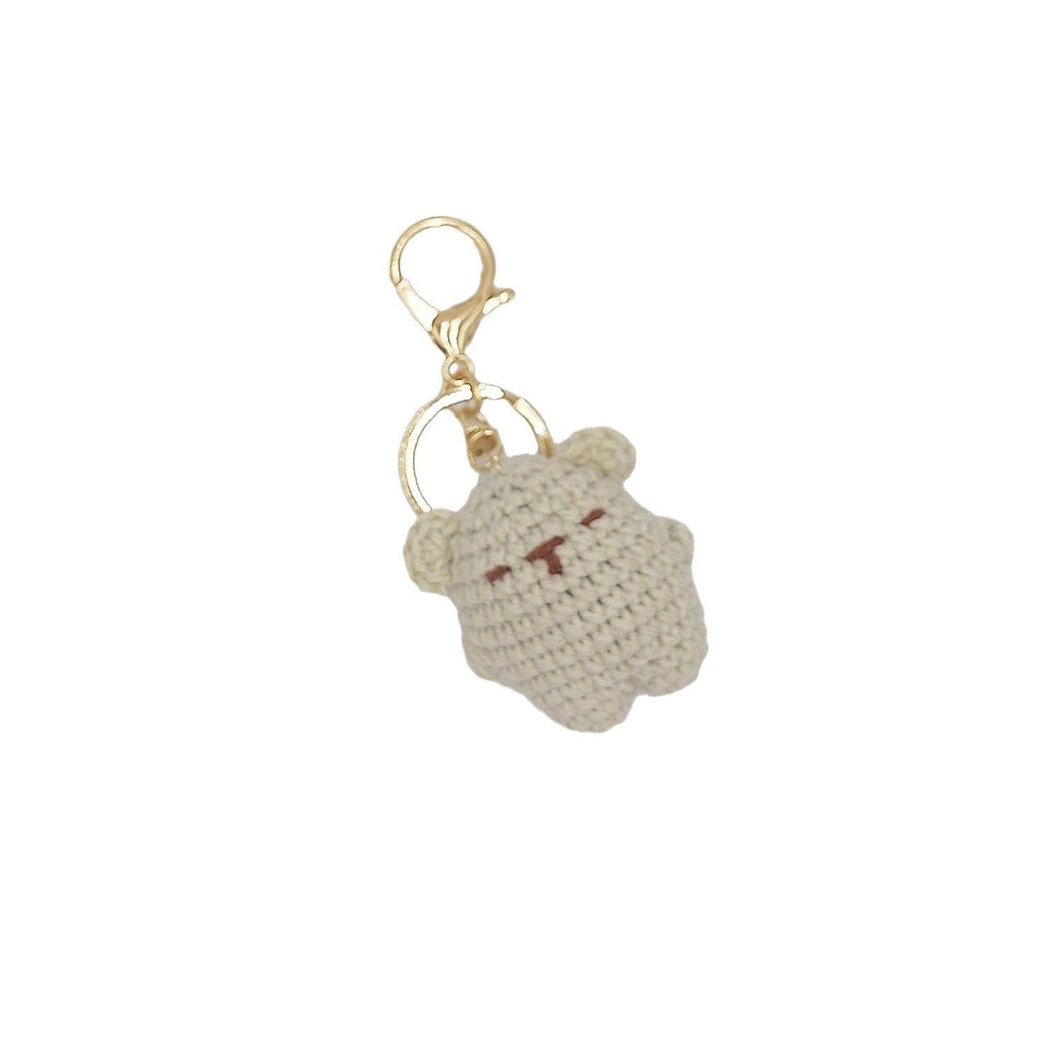 Cute Bear Pendant Handmade Woven Keychain