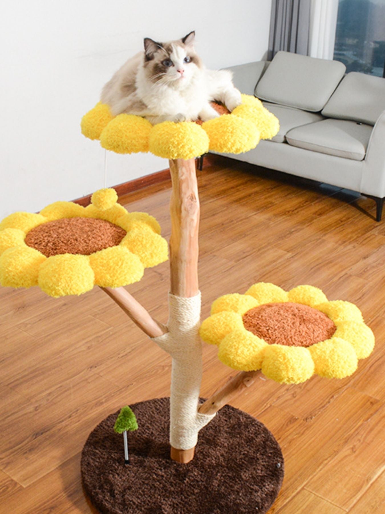 Sunflower Multi - Level Cat Tree & Condo - Loving It Shop