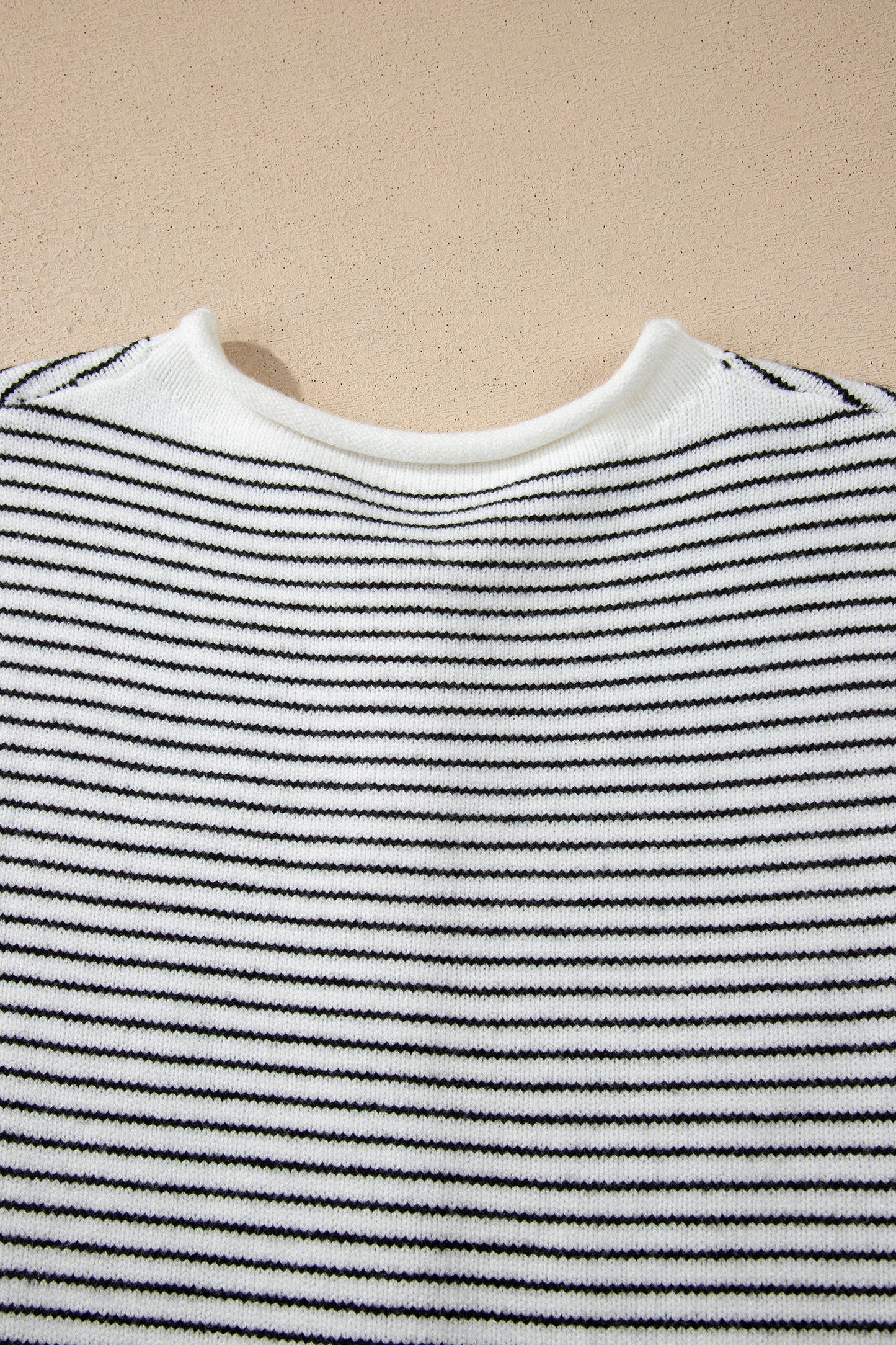 Black Stripe Contrast Trim Cap Sleeve Button Down Casual Cardigan
