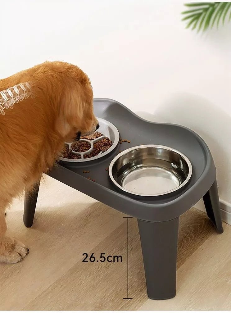 Double Pet Bowls with Stand - Loving It Shop
