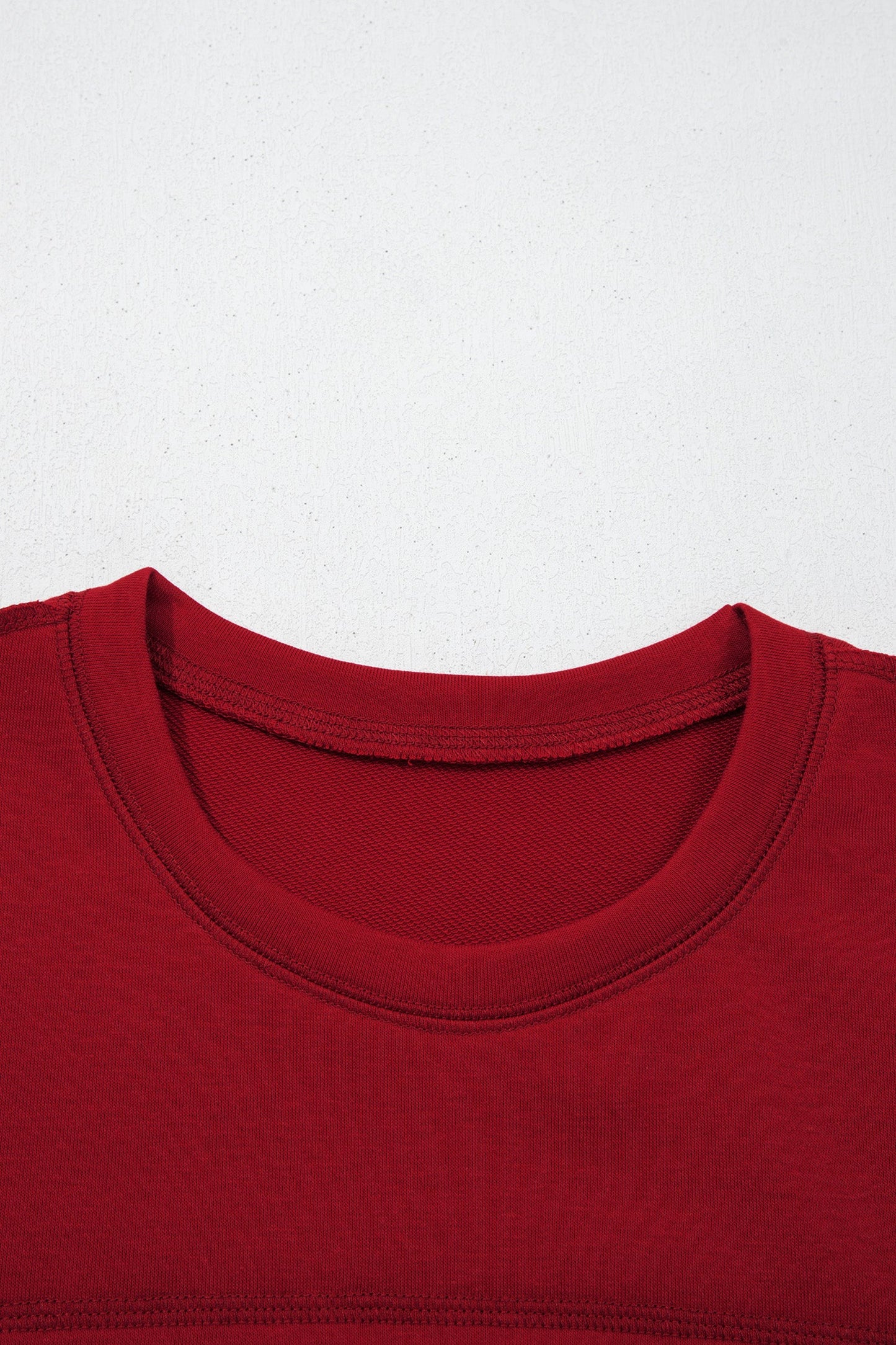 Racing Red Drop Shoulder Boxy Tee and Barrel Pants Set