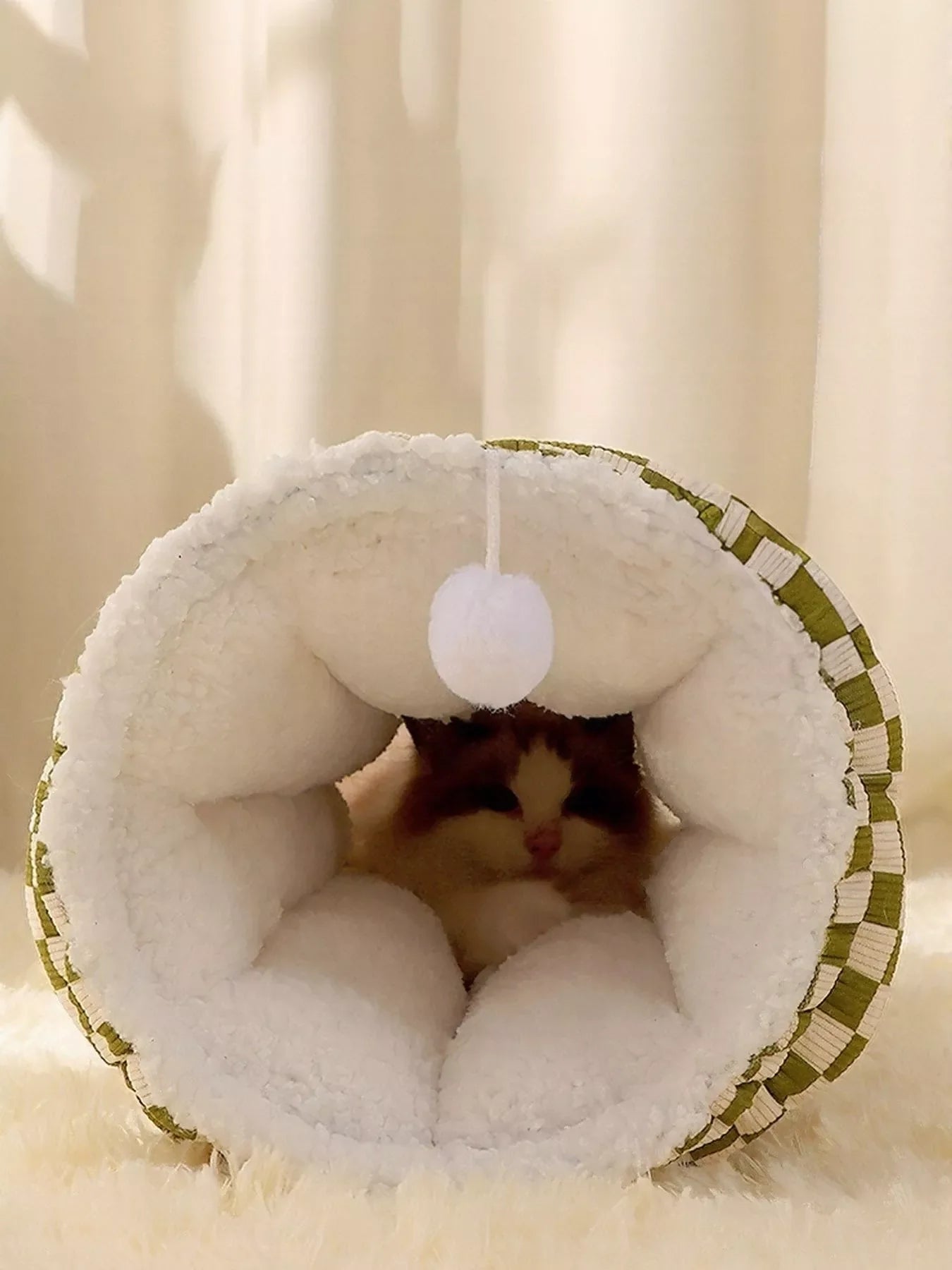 Cozy Plush Pet Tunnel Nest - Loving It Shop