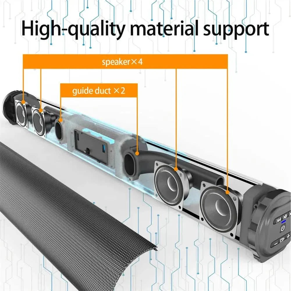 4D Surround Stereo Speakers – Wireless &amp; USB, High-Fidelity Subwoofer, Party &amp; Home Theater, Plug-and-Play