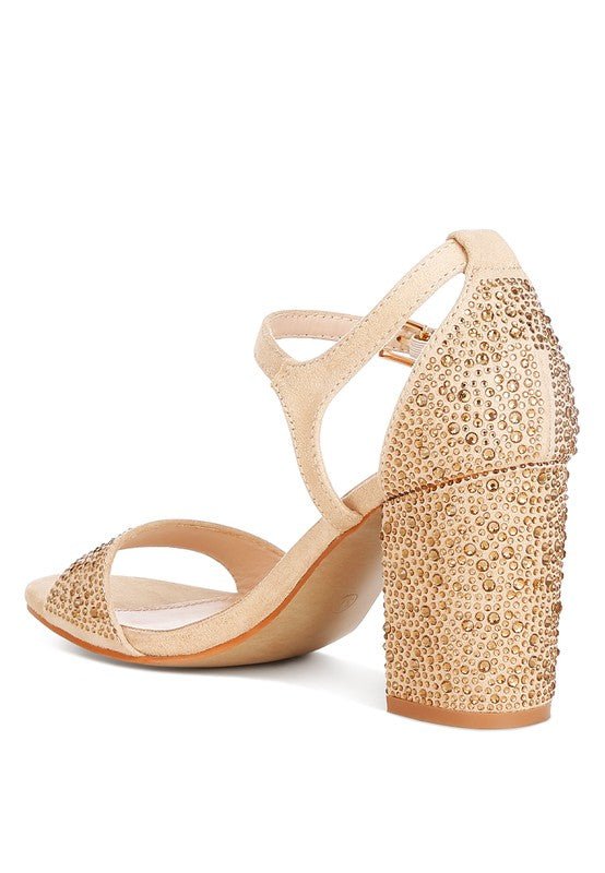 Navoli Rhinestones Embellished Sandals - Loving It Shop