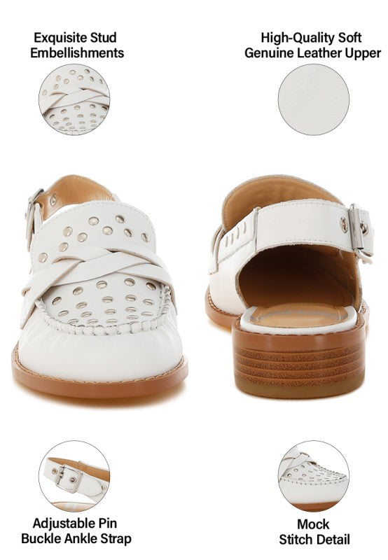Remykin Braided Penny Strap Loafers