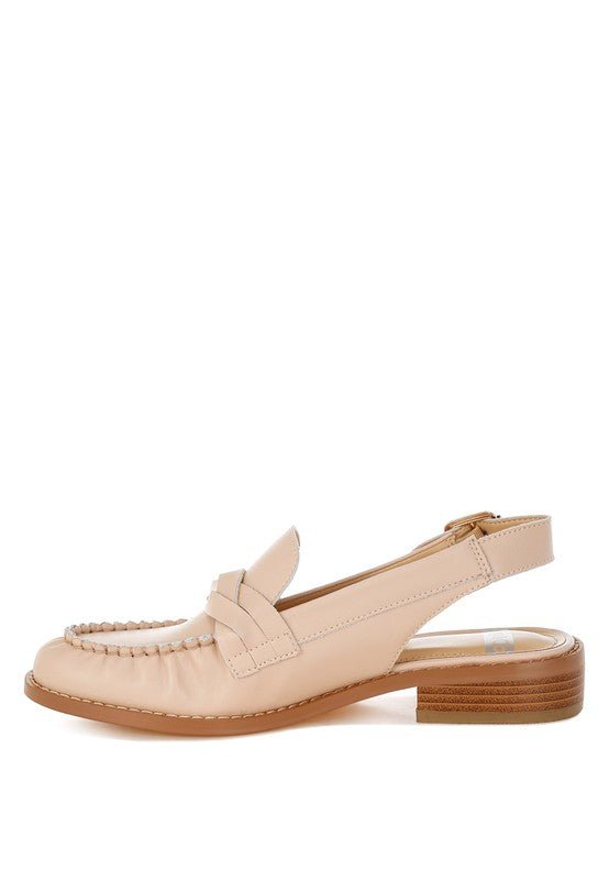 Jemykin Genuine Leather Loafer Sandals - Loving It Shop