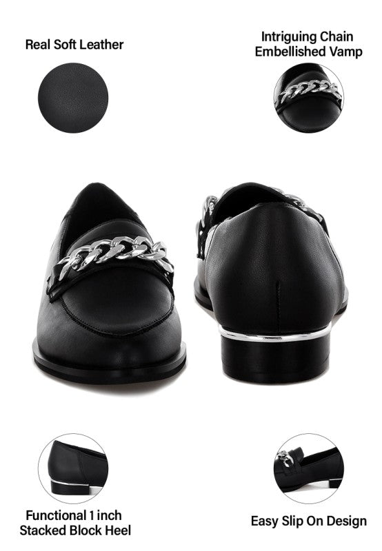 POLA Leather Horsebit Loafers - Loving It Shop