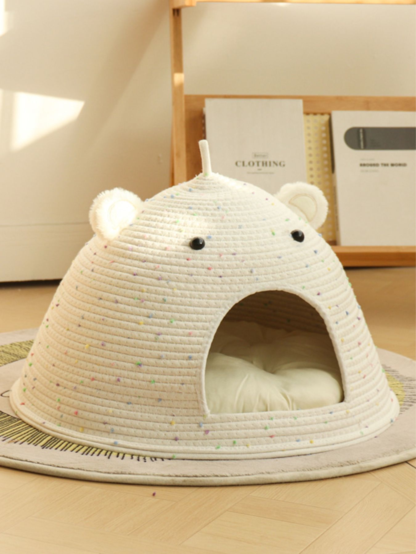 Bear Ear Woven Pet Nest - Loving It Shop