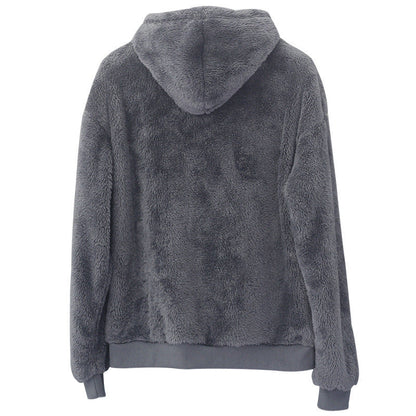 Double-sided Velvet Hooded Sweater Men&