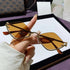 Cat Eye Sunglasses with Gold Metal Frame - Loving It Shop