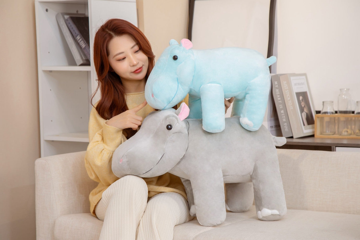 Plush Toy Hippo Doll Children&
