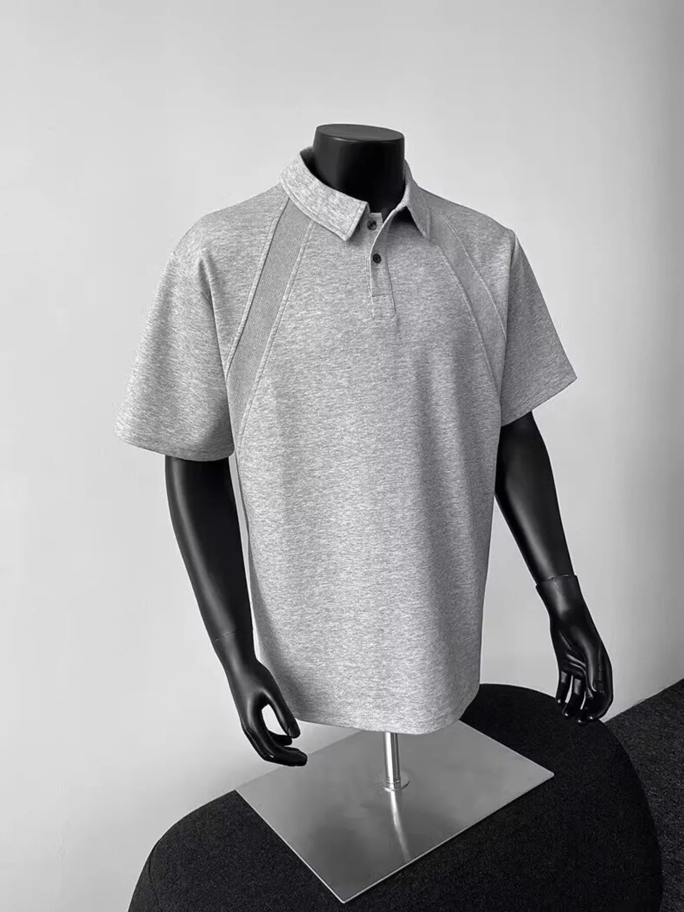 Men's Plus Size Button Detail Short Sleeve Polo