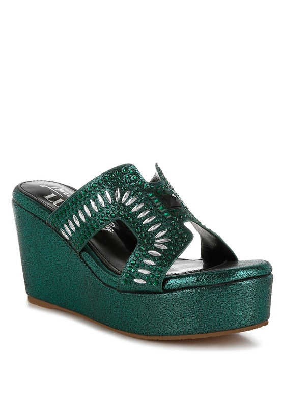 Marnier Diamante & Rhinestone Detail Sandals