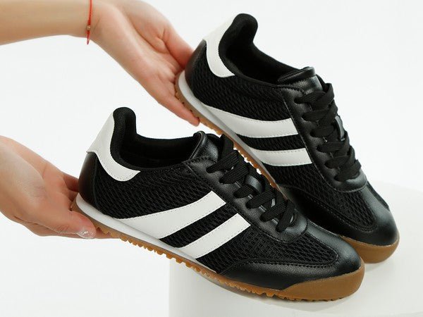 Blaster Casual Striped Lace - Up Sneakers - Loving It Shop