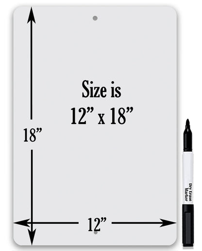 Dart Scoreboard (Grey) Dry Erase for Keeping Score in Games Cricket, 301 or 501- Metal Sign