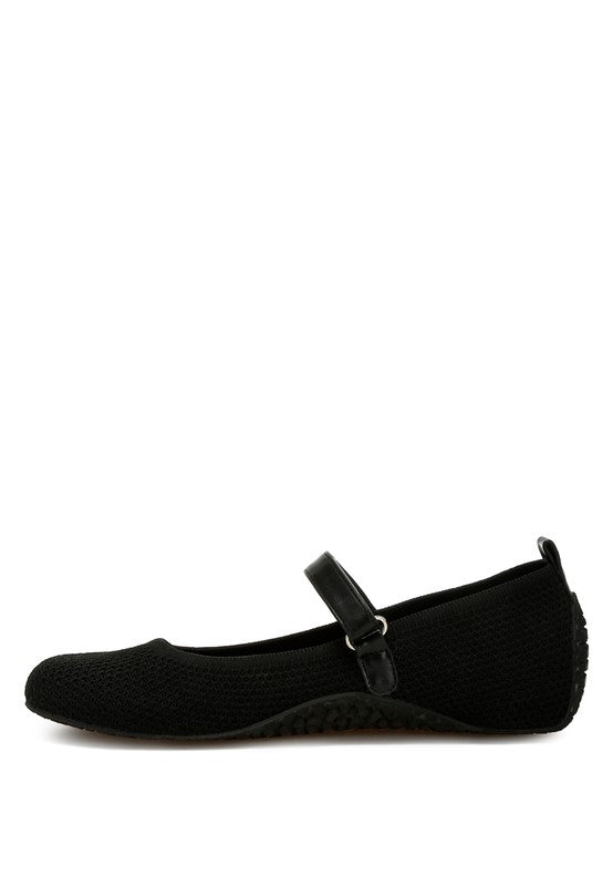 Nordeux Velcro Strap Mary Jane Ballerinas