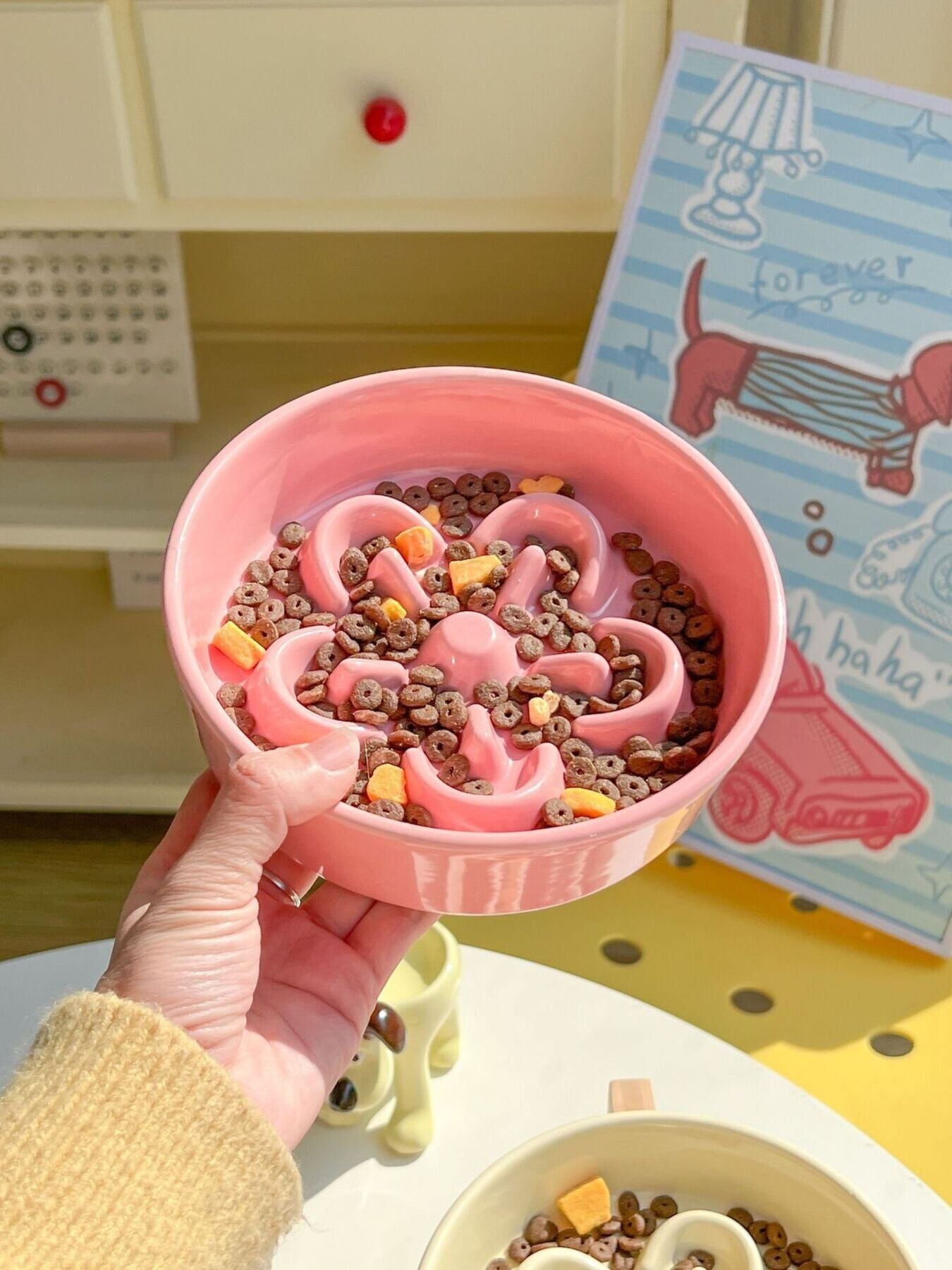 Flower - Shaped Slow Feeder Pet Bowl - Loving It Shop