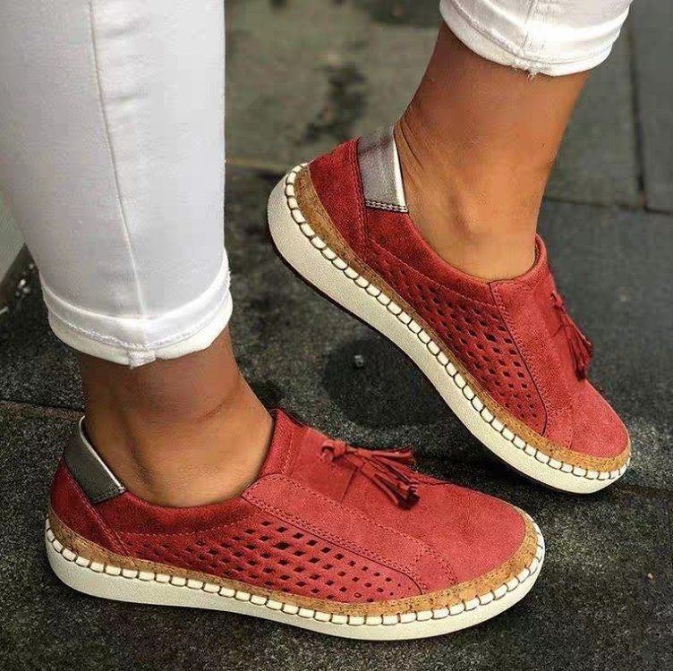 European And American Tassel Fashion Slip-on Women&