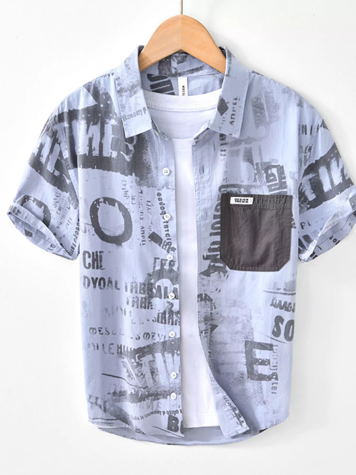 Men's Printed Short Sleeve Shirt