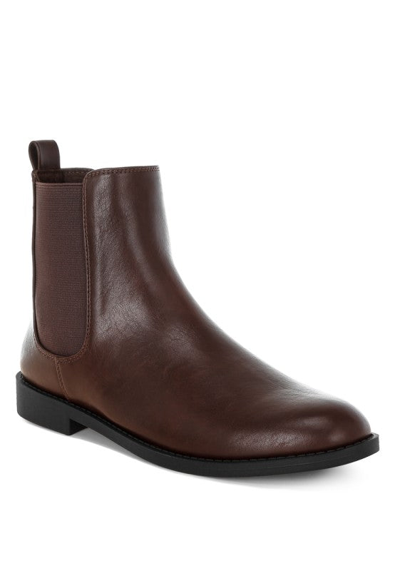 Sigrun Faux Leather Chelsea Boots