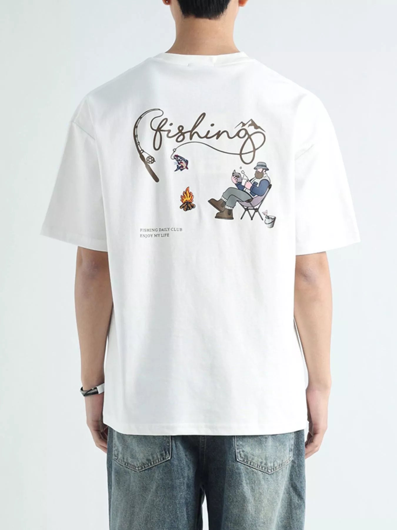 Men's Plus Size Graphic Relaxed Fit T-Shirt - Loving It Shop