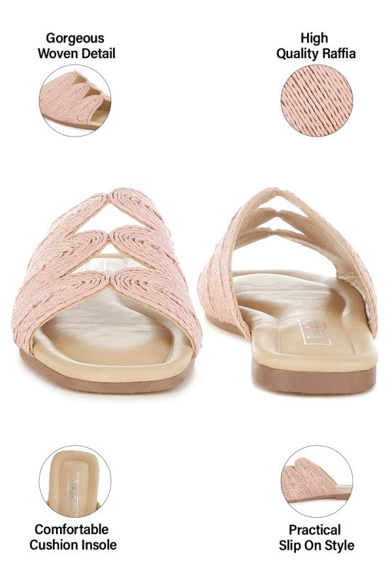 Daisy Doe Raffia Square Toe Flats