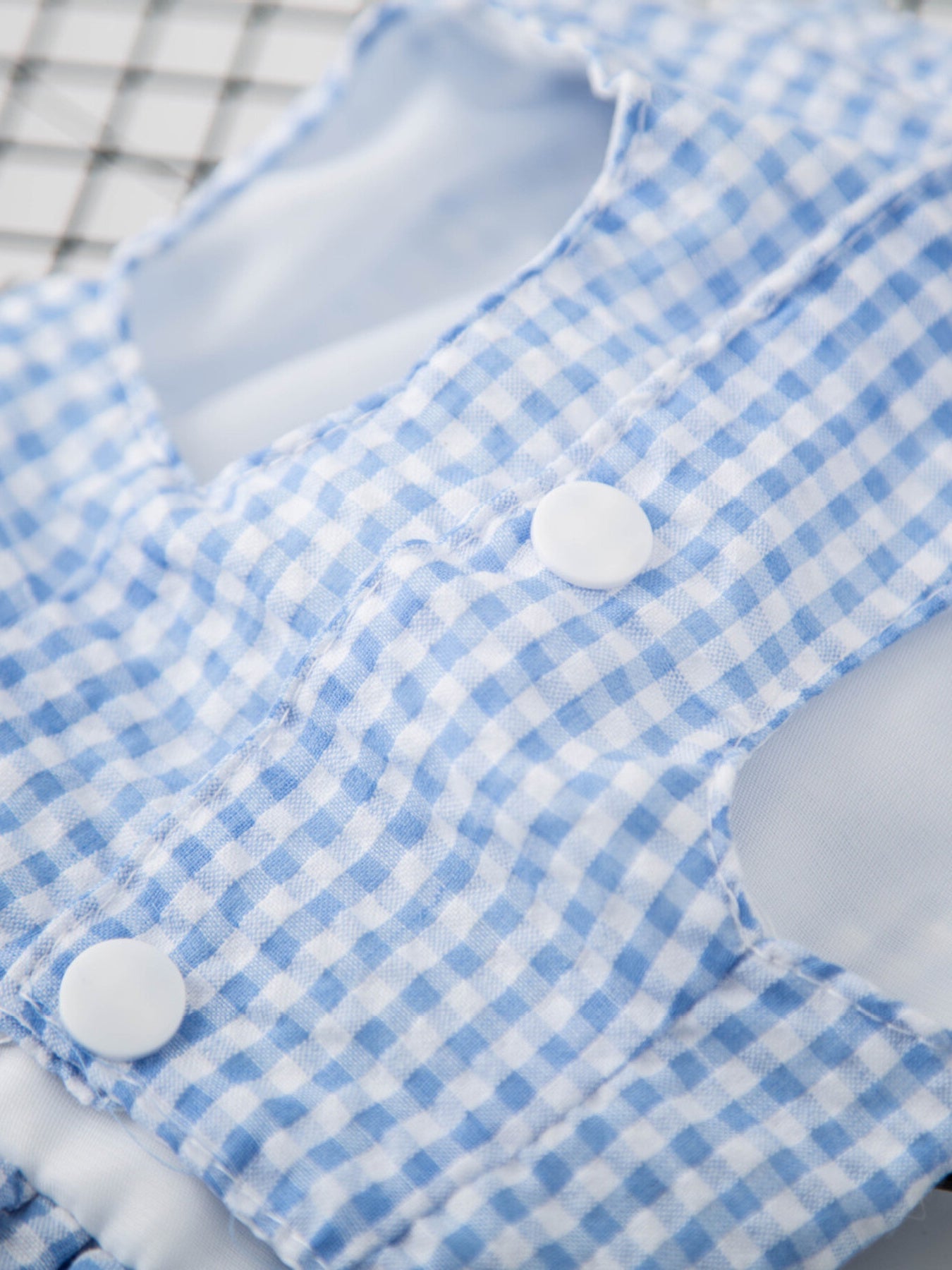 Gingham Ruffle Lace Pet Dress - Loving It Shop