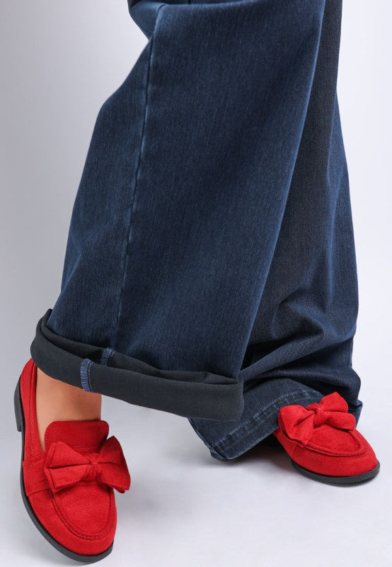 Havisham Bow Accent Heeled Loafers
